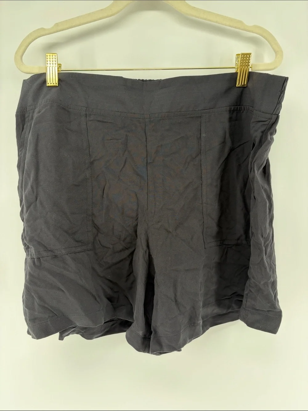 NWT Wildfox Women's Casual High-Waist Black Rayon Shorts Sz XL